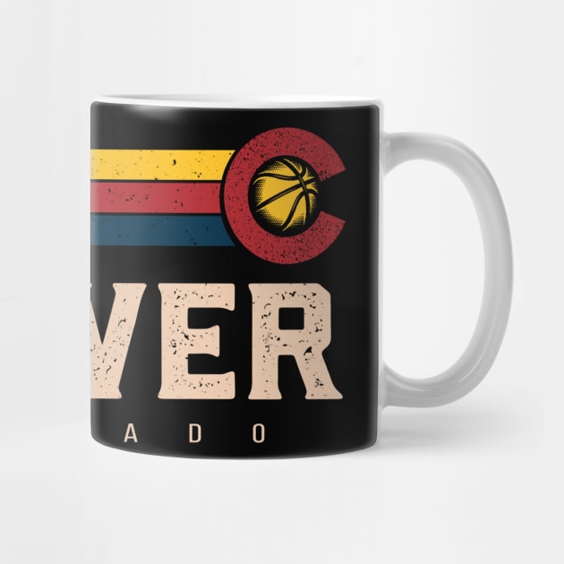 Retro Vintage Denver Basketball - Denver Colorado B-ball by Dailygrind